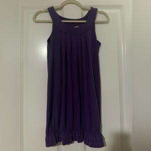 Purple Sleeveless Kids Dress